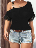 تیشرت مجلسی سرشانه سگک دار